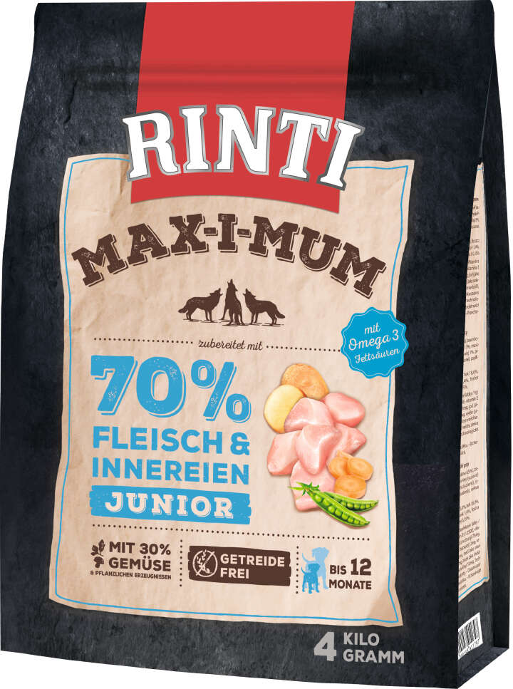 RINTI Hunde-Trockenfutter MAX-I-MUM Junior Huhn